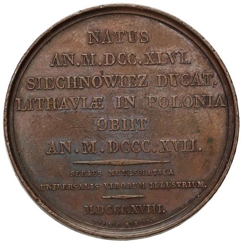 Polska. Tadeusz Kościuszko medal 1818 Caunois